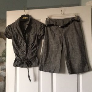 Gently used BCX gray suit set
